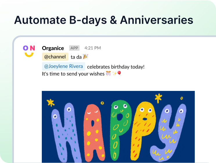 Automate B-days & Anniversaries